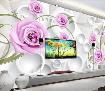 Purple Flowers 3 Wallpaper AJ Wallpaper 