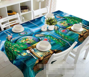 3D Peacocks 900 Tablecloths Wallpaper AJ Wallpaper 