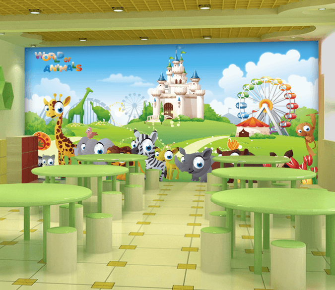 3D Grassland Animals Wallpaper AJ Wallpaper 