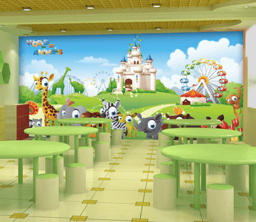 3D Grassland Animals Wallpaper AJ Wallpaper 