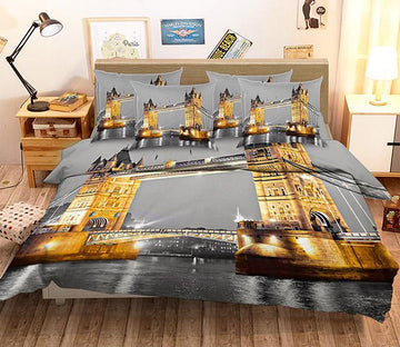 3D London Tower Bridge 6 Bed Pillowcases Quilt Wallpaper AJ Wallpaper 