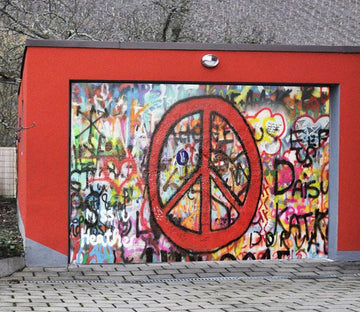 3D Bright Graffiti Pattern 408 Garage Door Mural Wallpaper AJ Wallpaper 