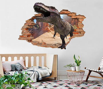 3D Big Dinosaur 182 Broken Wall Murals Wallpaper AJ Wallpaper 