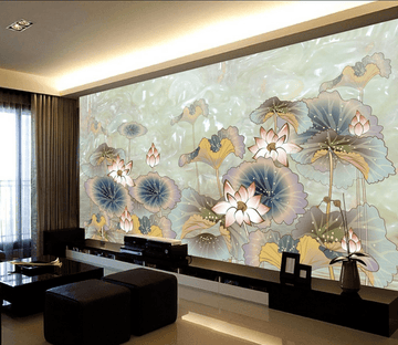 Beautiful Lotus Pond Wallpaper AJ Wallpaper 