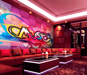 Colorful Music Wallpaper AJ Wallpaper 