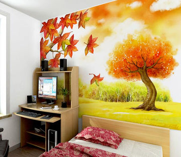 3D Maple Leaves Falling 167 Wallpaper AJ Wallpaper 