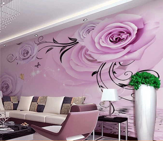 Purple Blossoms 2 Wallpaper AJ Wallpaper 