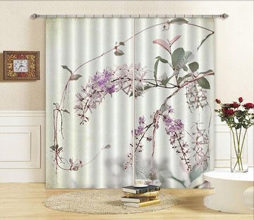 3D Flowers Branch 674 Curtains Drapes Wallpaper AJ Wallpaper 