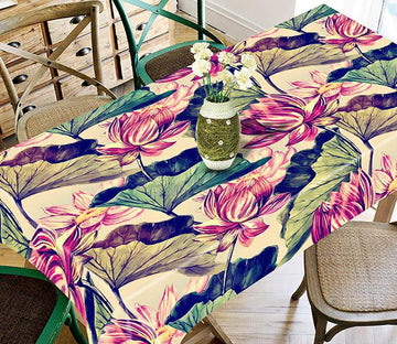 3D Lotus Flowers 760 Tablecloths Wallpaper AJ Wallpaper 