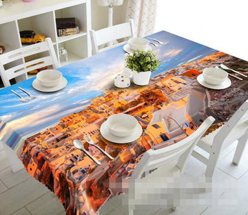 3D Pretty Santorini Island 880 Tablecloths Wallpaper AJ Wallpaper 