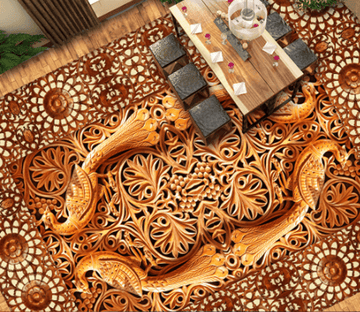 3D Phoenix Floor Mural Wallpaper AJ Wallpaper 2 