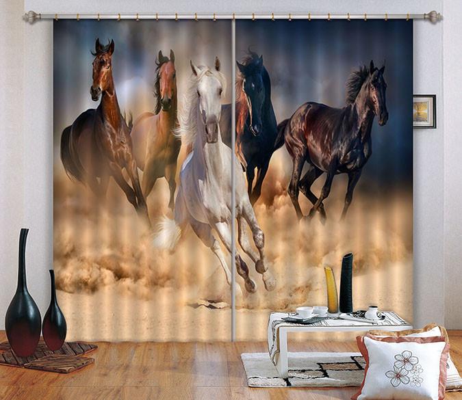 3D Pentium Horses 641 Curtains Drapes Wallpaper AJ Wallpaper 