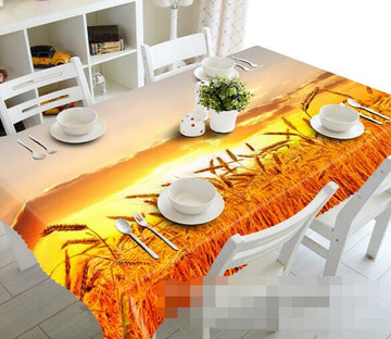 3D Wheat Field Sunset 1031 Tablecloths Wallpaper AJ Wallpaper 