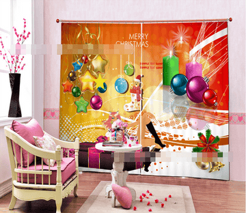 3D Beautiful Christmas 2021 Curtains Drapes Wallpaper AJ Wallpaper 