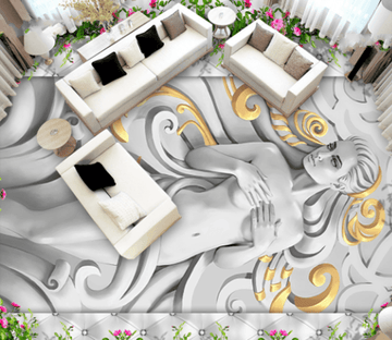 3D Beauty Statue Floor Mural Wallpaper AJ Wallpaper 2 