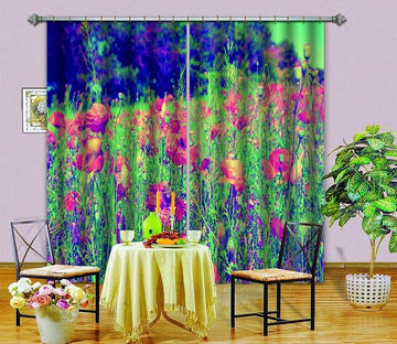 3D Lush Flowers 638 Curtains Drapes Wallpaper AJ Wallpaper 