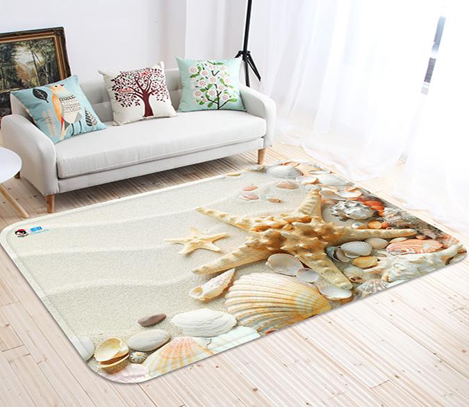 3D Beach Treasures 20 Non Slip Rug Mat Mat AJ Creativity Home 