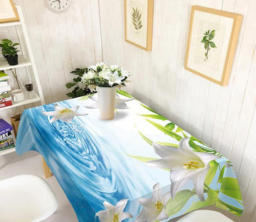 3D Pure Lily Flowers 155 Tablecloths Wallpaper AJ Wallpaper 