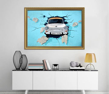 3D Broken Wall 015 Fake Framed Print Painting Wallpaper AJ Creativity Home 