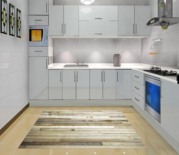 3D Flat Wooden Boards Kitchen Mat Floor Mural Wallpaper AJ Wallpaper 