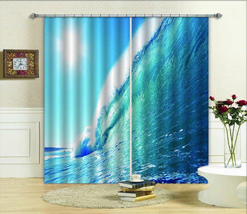 3D Pretty Sea Wave 785 Curtains Drapes Wallpaper AJ Wallpaper 