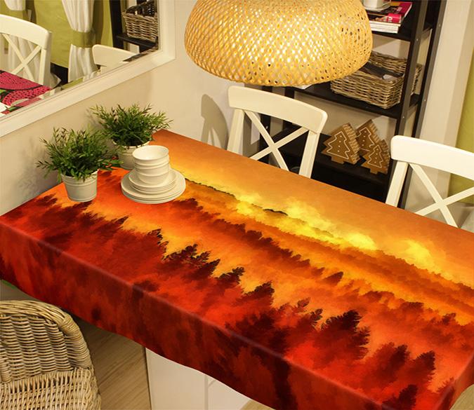3D Fuzzy Forest 484 Tablecloths Wallpaper AJ Wallpaper 