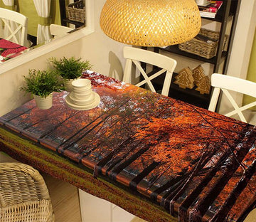 3D Autumn Forest Trees 466 Tablecloths Wallpaper AJ Wallpaper 