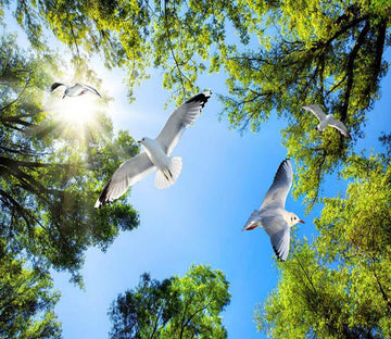 Forest Flying Birds Wallpaper AJ Wallpaper 2 