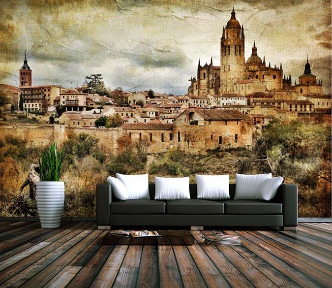 3D Small County 737 Wallpaper AJ Wallpaper 