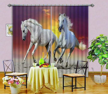 3D Running Horses 536 Curtains Drapes Wallpaper AJ Wallpaper 