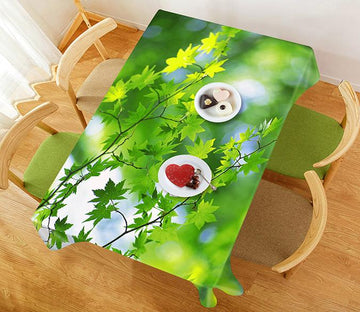 3D Green Branch 288 Tablecloths Wallpaper AJ Wallpaper 
