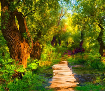 Forest Wooden Road Wallpaper AJ Wallpaper 