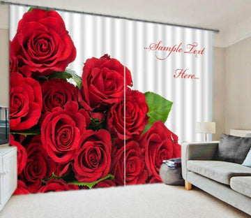 3D Red Roses 893 Curtains Drapes Wallpaper AJ Wallpaper 