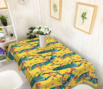 3D Flowers Trees Peacocks 562 Tablecloths Wallpaper AJ Wallpaper 