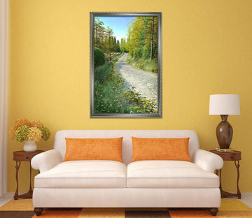 3D Roadside Wildflowers 138 Fake Framed Print Painting Wallpaper AJ Creativity Home 