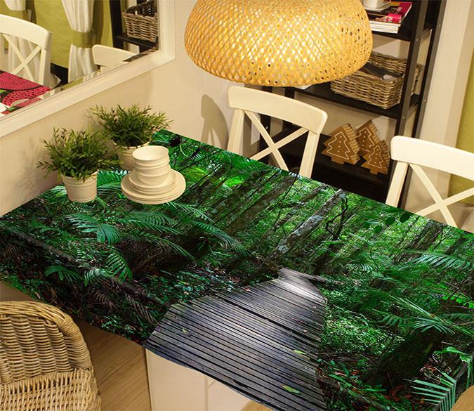 3D Forest Wood Road 748 Tablecloths Wallpaper AJ Wallpaper 