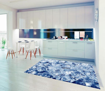 3D Ice Cubes Kitchen Mat Floor Mural Wallpaper AJ Wallpaper 