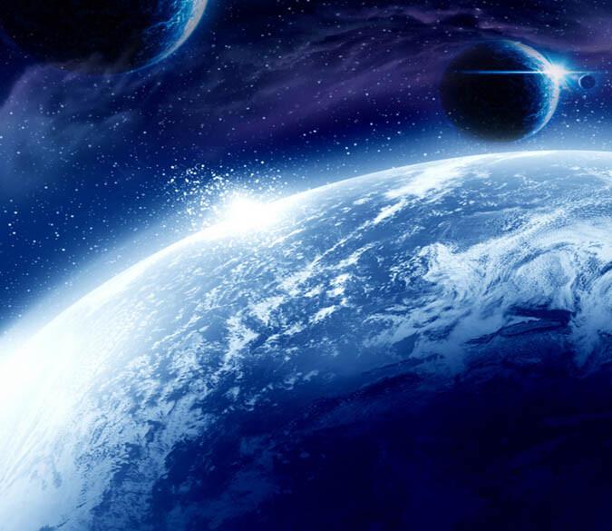 3D Planets Floor Mural Wallpaper AJ Wallpaper 2 