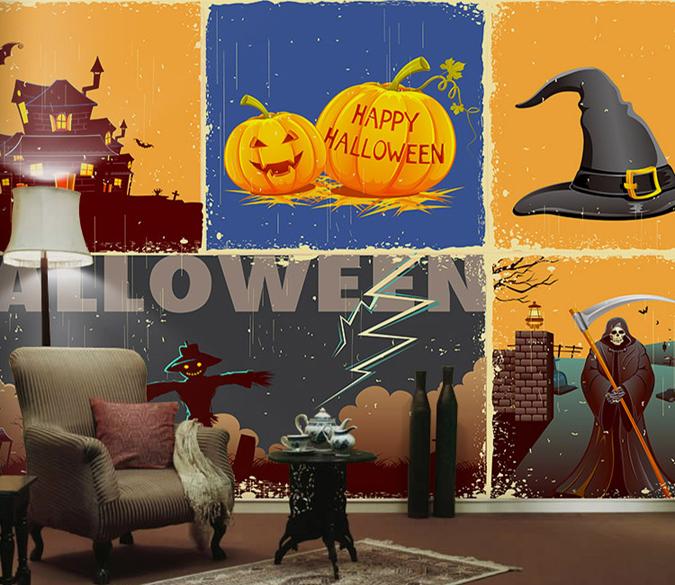 3D Horror Pumpkin 107 Wallpaper AJ Wallpaper 