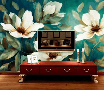 White Flowers 2 Wallpaper AJ Wallpaper 