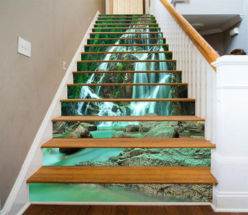 3D Waterfalls Scenery 804 Stair Risers Wallpaper AJ Wallpaper 