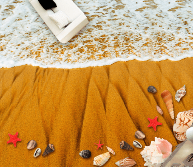 3D Amazing Beach Floor Mural Wallpaper AJ Wallpaper 2 