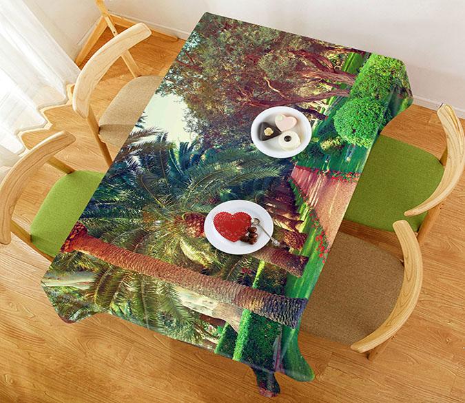 3D Park Trees 732 Tablecloths Wallpaper AJ Wallpaper 