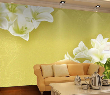 Pure White Lilies Wallpaper AJ Wallpaper 2 