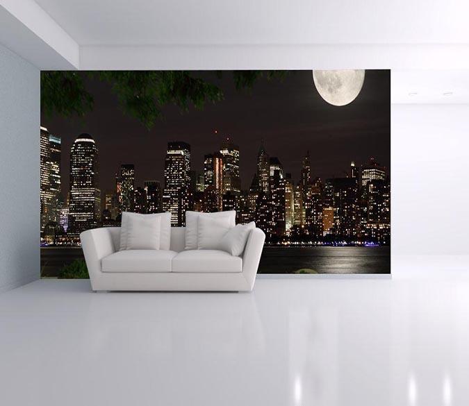 3D Moon City 669 Wallpaper AJ Wallpaper 