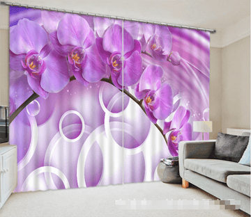 3D Pretty Phalaenopsis 1305 Curtains Drapes Wallpaper AJ Wallpaper 