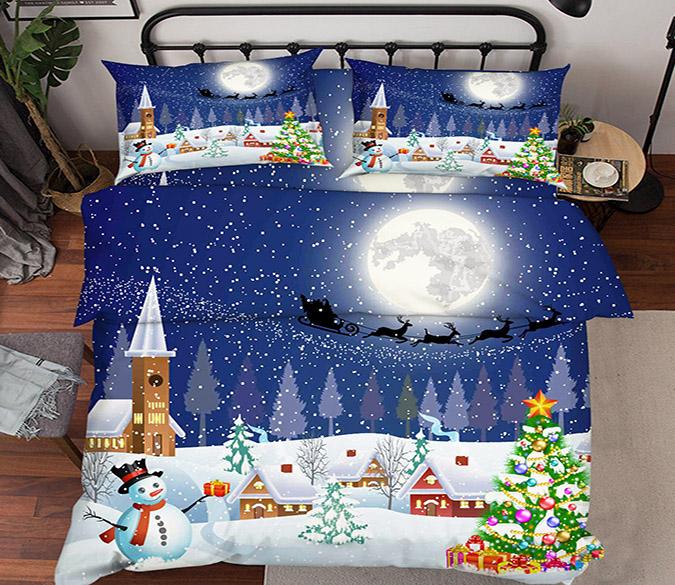 3D Christmas Eve 55 Bed Pillowcases Quilt Wallpaper AJ Wallpaper 