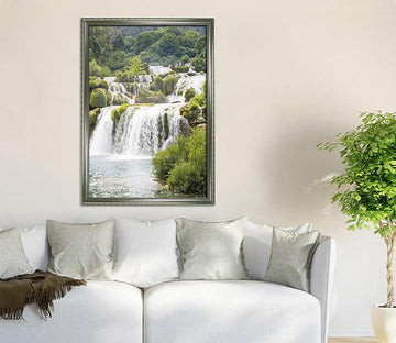 3D River Forest 139 Fake Framed Print Painting Wallpaper AJ Creativity Home 