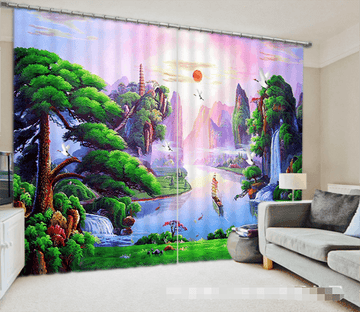 3D Landscape 1289 Curtains Drapes Wallpaper AJ Wallpaper 