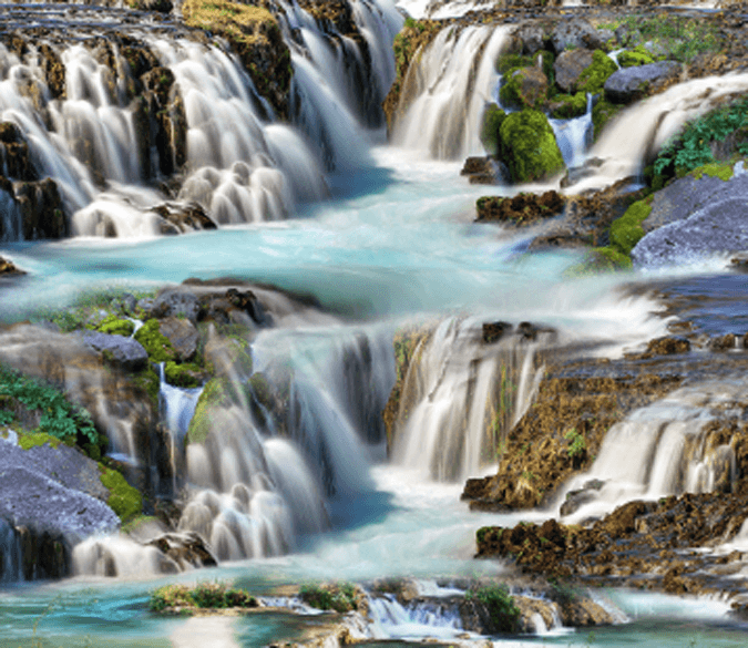 3D Waterfalls Scenery Floor Mural Wallpaper AJ Wallpaper 2 